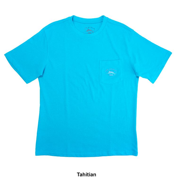 Mens Joe Marlin Embroidered Pocket Tee