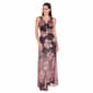Womens R&M Richards Sleeveless Ombre Floral Crinkle Evening Gown - image 1
