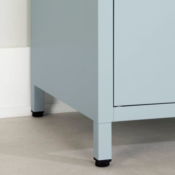 South Shore Sweedi Metal 1-Door Nightstand