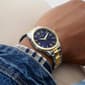 Mens Guess Two-Tone Indigo Sunray Dial Analog Watch - GW0965G4 - image 4