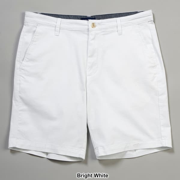 Mens Nautica Flat Front Stretch Deck Shorts