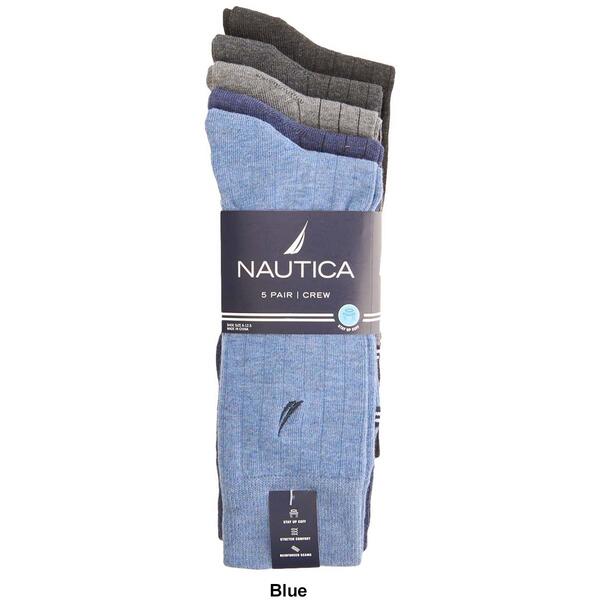 Mens Nautica Dress Socks - Brown/Blue