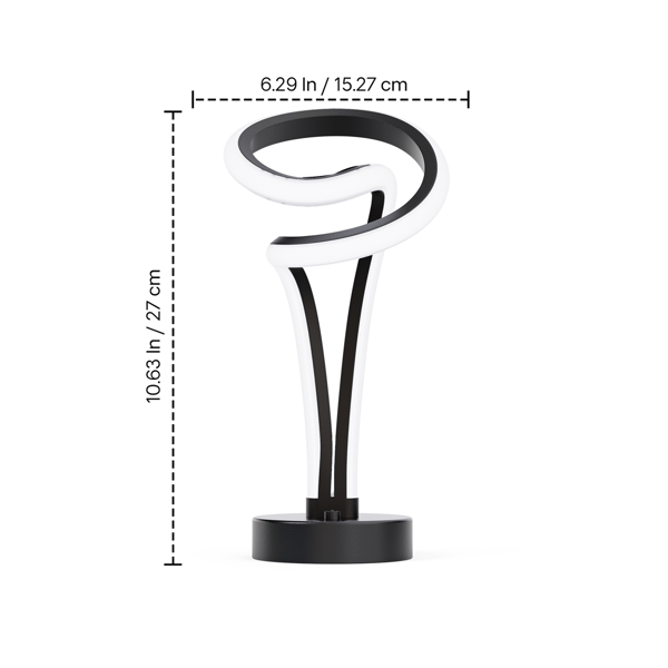 Infibrite 11in. Modern Elegance LED Table Lamp