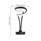 Infibrite 11in. Modern Elegance LED Table Lamp - image 7