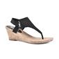 Womens White Mountain All Good Glitter Wedge Thong Sandals - image 1