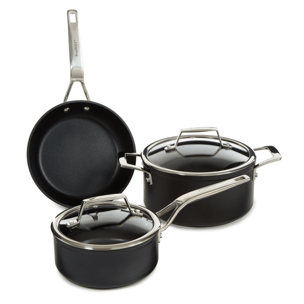 BergHOFF Essentials 5pc. Nonstick Cookware Set with Glass lid