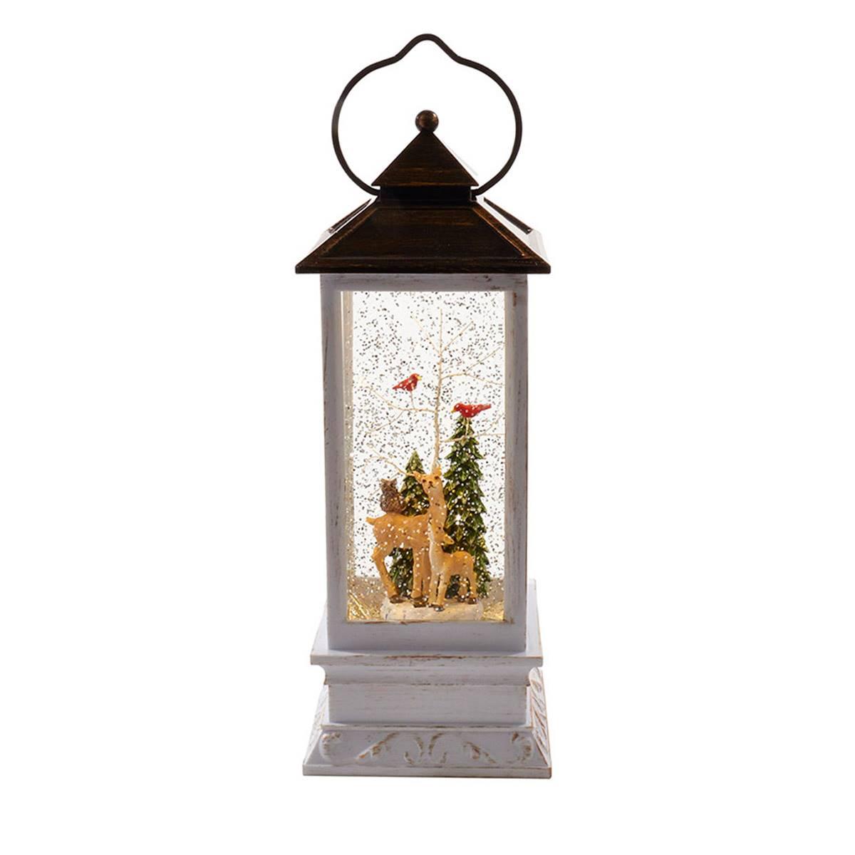 Kurt S. Adler 10in. LED Deer & Tree Musical Table Piece