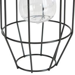 Northlight Seasonal 9.5in. Geometric Oblong Solar Lantern