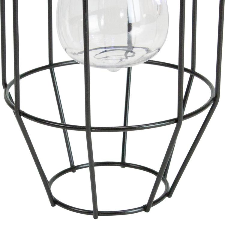 Northlight Seasonal 9.5in. Geometric Oblong Solar Lantern