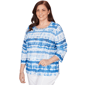 Plus Size Alfred Dunner The Royal Treatment Tie Dye Blouse - image 3