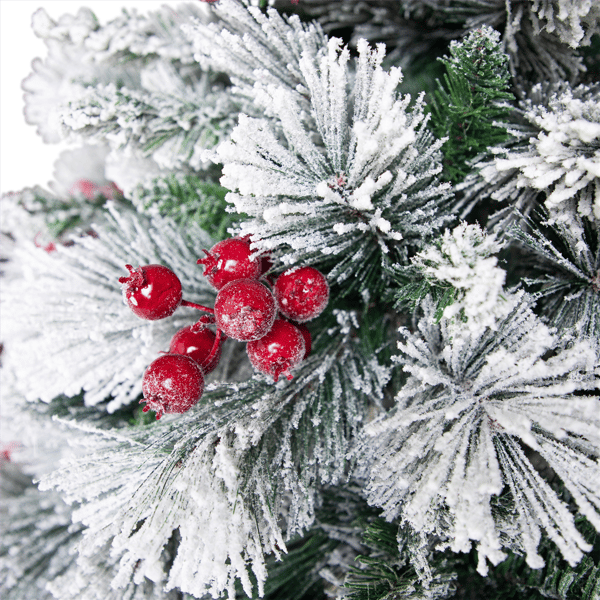 Northlight 6.5ft. Full Flocked Fairfield Fir Christmas Tree