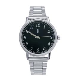 Mens 40mm Silver-Tone Watch with Silver Bracelet - MWLTBV-06