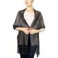 Womens Jessica McClintock Metallic Shawl w/Fringe - image 1