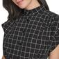 Womens Calvin Klein Short Sleeve Commuter Windowpane Shirtdress - image 5