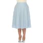Plus Size White Mark Flared Midi Skirt with Pockets - image 6