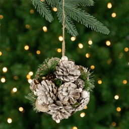 Northlight Pine Needle & Pinecones Christmas Ball Ornament