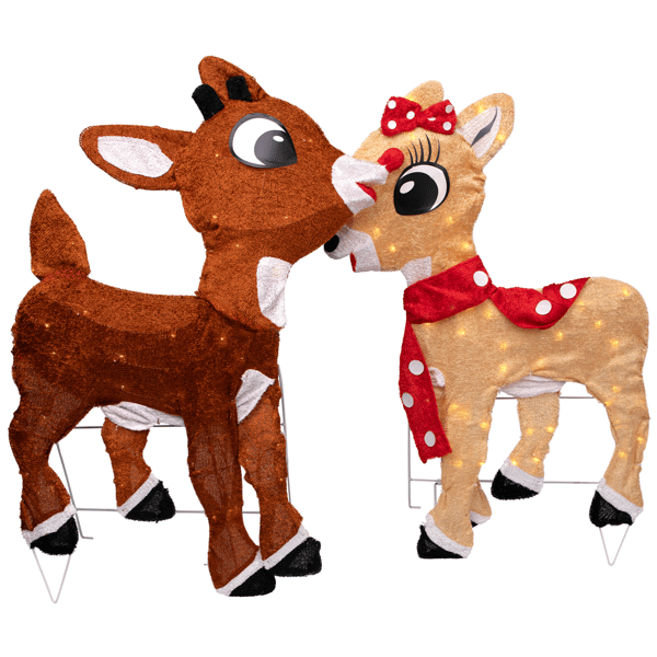 Northlight Lighted Rudolph & Clarice Outdoor Christmas Décor