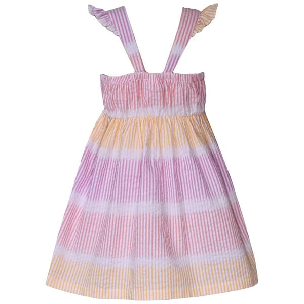 Baby Girl &#40;6-24M&#41; Bonnie Jean Striped Butterfly Dress with Hat