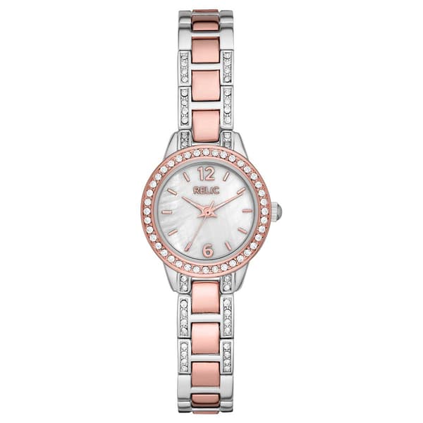 Womens RELIC by Fossil Rose Gold & Silver Bracelet Watch-ZR34588 - image 