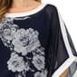 Womens NY Collection Dolman Sleeve Smock Hem Floral Blouse - image 4