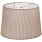 Fangio Lighting Linen Gold Thread Hardback Drum 12in. Shade-Beige - image 1