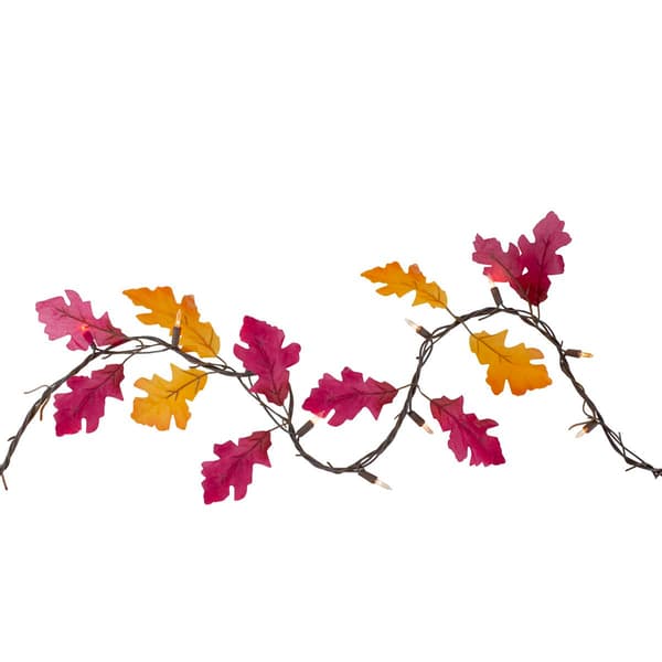 Northlight Seasonal 35ct. Fall Leaves Mini Light Garland Set - image 