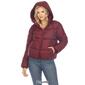 Womens White Mark Zip Hooded Bomber Puffer Jacket - image 10