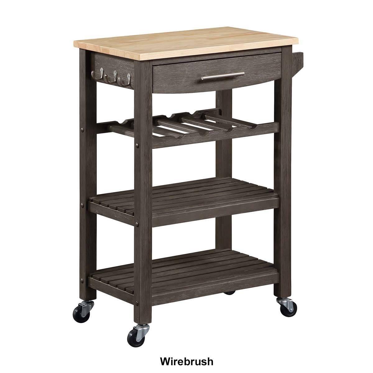 Convenience Concepts 4-Tier Butcher Block Kitchen Cart