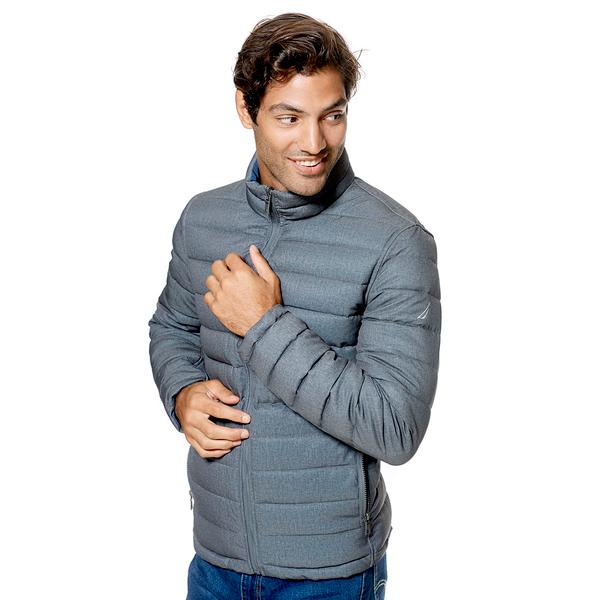 Mens Nautica Quilted Reversible Coat - image 