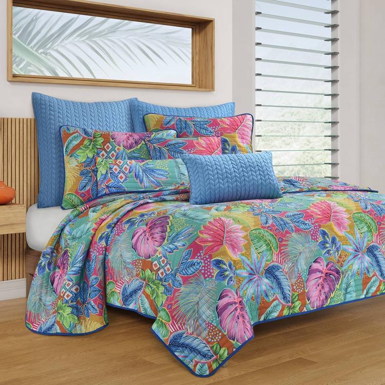 J. Queen New York Hanalei 3pc. Quilt Set