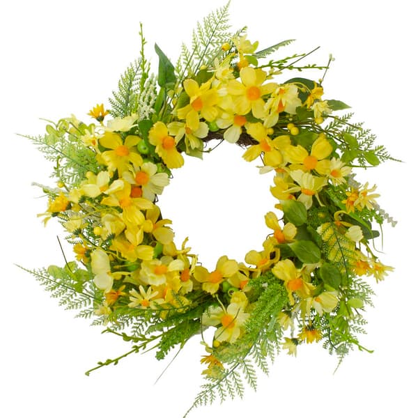 Northlight Seasonal Artificial Daisy & Berry Spring Wreath