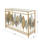 9th & Pike® Gold-Tone Metal Contemporary Console Table - image 5