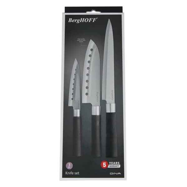 BergHOFF DiNA Codon Stainless Steel 3pc. Knife Set