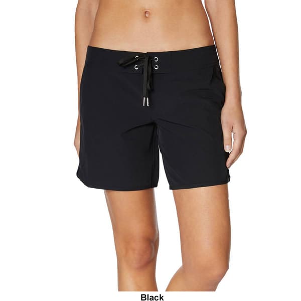 Womens Nautica 4.5 inch Board Shorts Swim Bottoms - Deep Sea