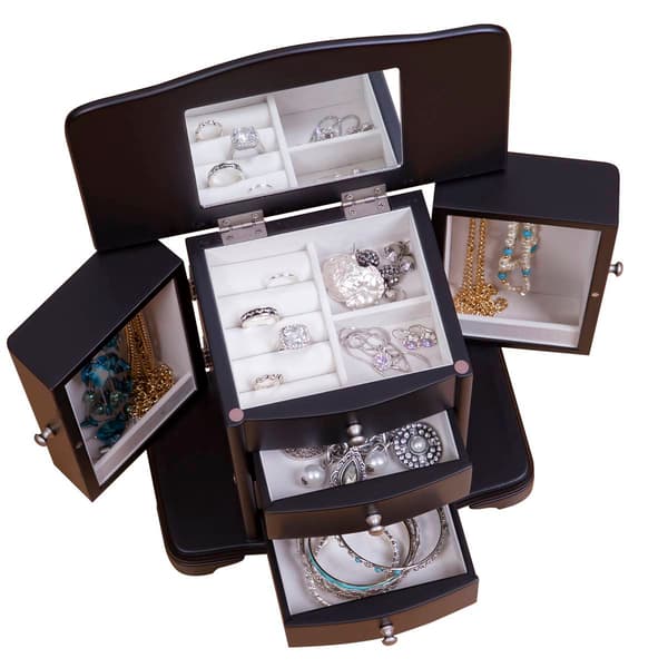 Mele & Co. Kennedy Wooden Jewelry Box