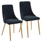 Worldwide Homefurnishings Velvet Side Chairs - Set of 2 - image 6