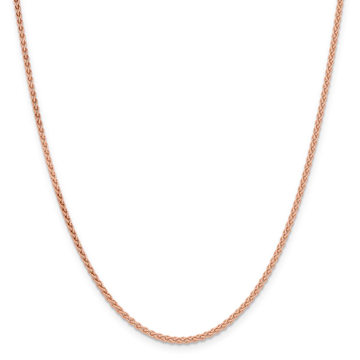 Gold Classics™ 2.00mm. 14kt. Rose Gold Spiga Chain Necklace