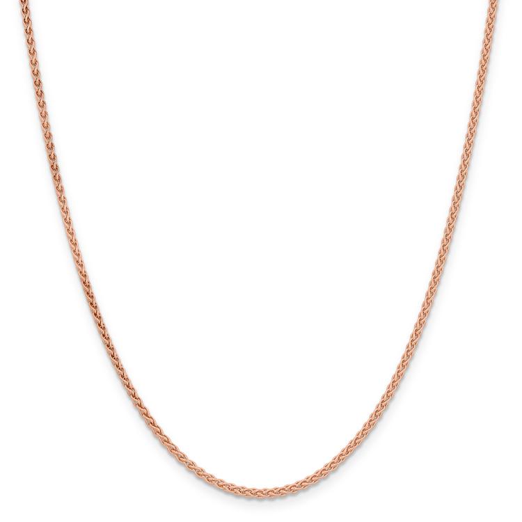 Gold Classics(tm) 2.00mm. 14k Rose Gold Spiga Chain Necklace