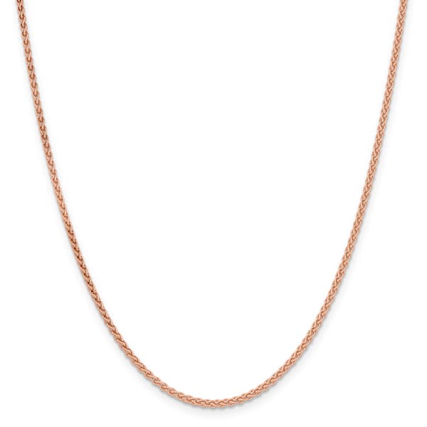 Gold Classics&#40;tm&#41; 2.00mm. 14k Rose Gold Spiga Chain Necklace - image 
