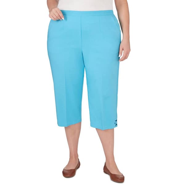 Plus Size Alfred Dunner Summer Breeze Lightweight Capri Pants - image 