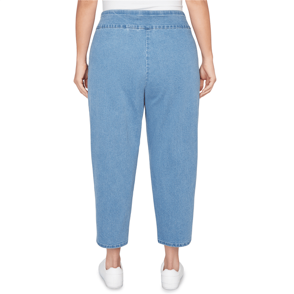 Plus Size Alfred Dunner Austin Floral Butterfly Pull-On Jeans