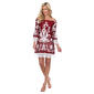 Womens White Mark Damask Lace Trimmed Shift Dress - image 1
