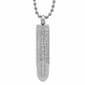 Mens Our Father Prayer Bullet Pendant - image 1