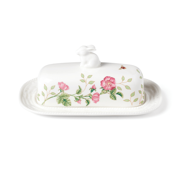 Lenox® Butterfly Meadow® Bunny Covered Butter Dish