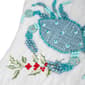 National Tree 20in. Crab Embroidered Knit White Stocking - image 4