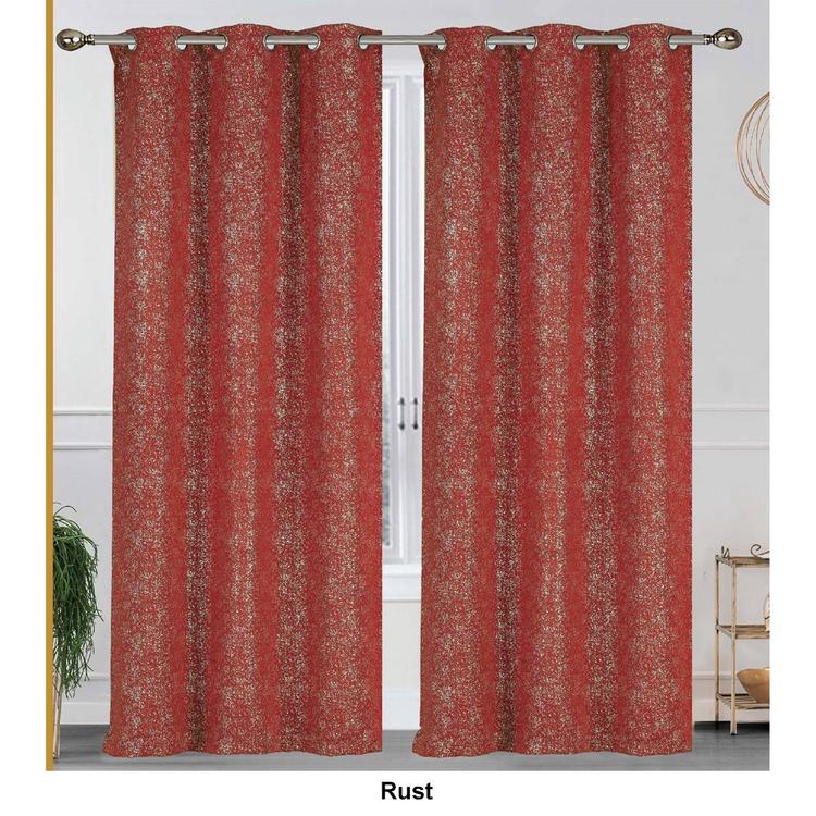 J&V Textiles Cassie Blackout Grommet Curtain Panels
