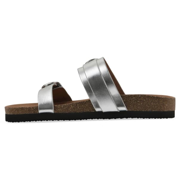 Womens White Mountain Hardball Footbed Sandals