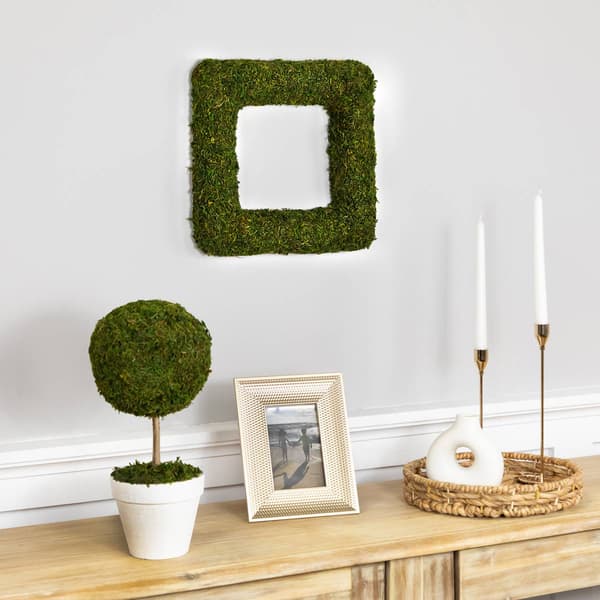 Northlight Seasonal Artificial Reindeer Moss Square Spring Wreath
