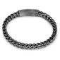 Mens Perry Ellis Light Gunmetal Franco Chain Bracelet - image 1