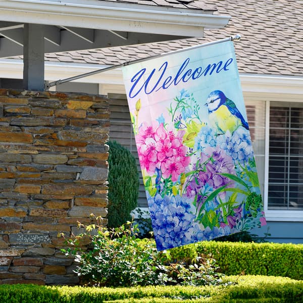 Northlight Seasonal Welcome Bird Outdoor House Flag
